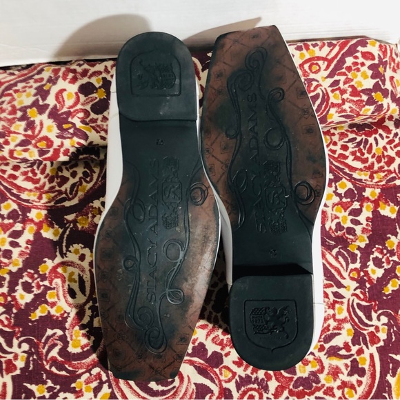 Stacy Adams White Slip On Dress Shoes Size 13 - Picture 6 of 9